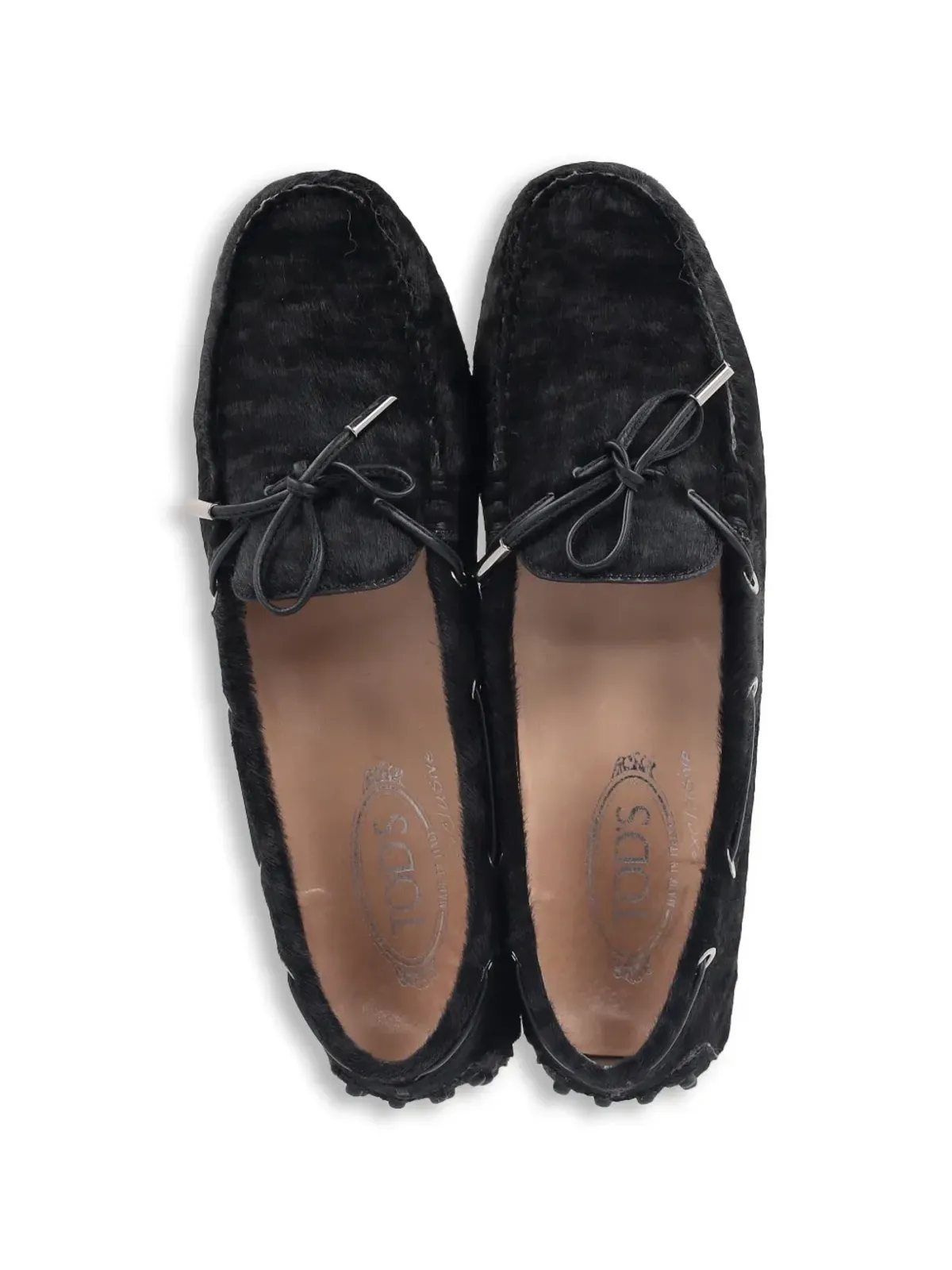 Tod's Vintage Gommino pony-hair pebbled ローファー - 画像3