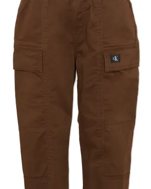 Calvin Klein Kids カーゴポケットパンツ - Brown - サムネイル3