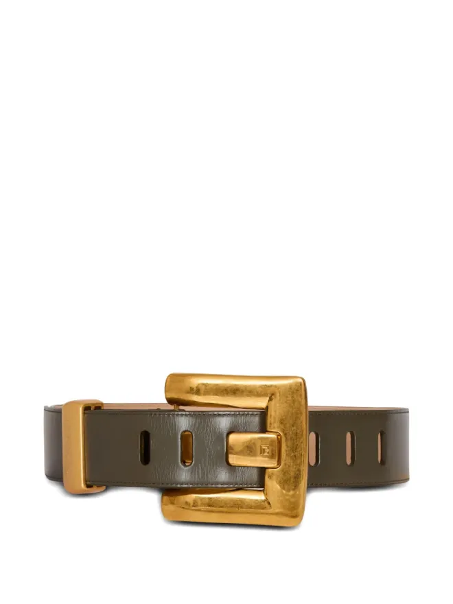 BALMAIN Balmain アンセム カーフスキン ベルト - グリーンの商品画像