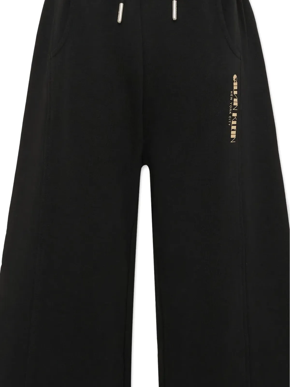 Calvin Klein Kids ドローストリングウエストパンツ - ブラック - 画像3