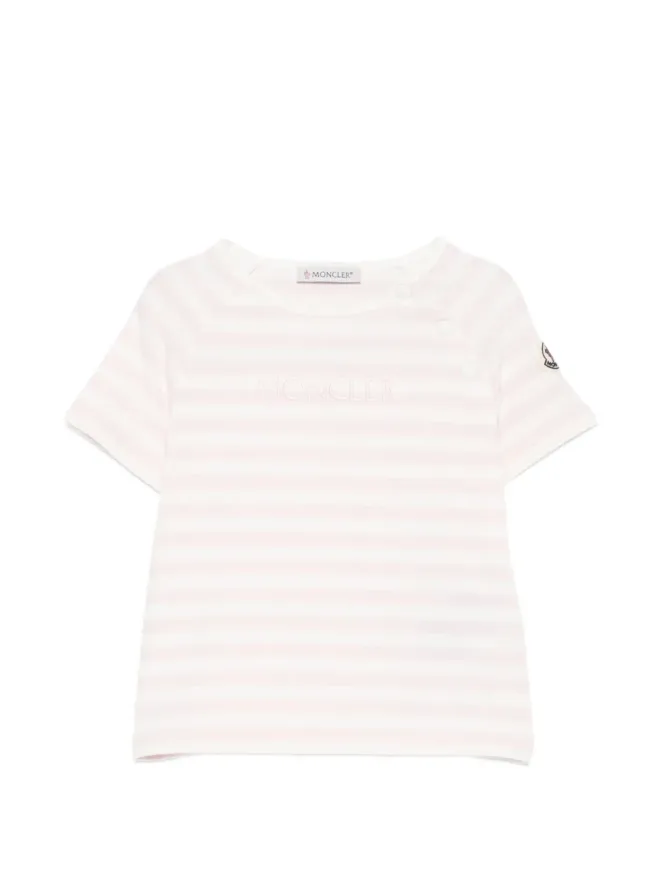 Moncler Enfant Moncler Enfant ストライプ柄Tシャツ - ホワイトの商品画像