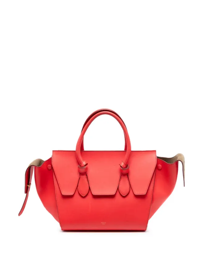 Celine Pre-Owned Celine Pre-Owned 2015年 小粒グレインカーフスキン タイノット ハンドバッグ - 赤の商品画像