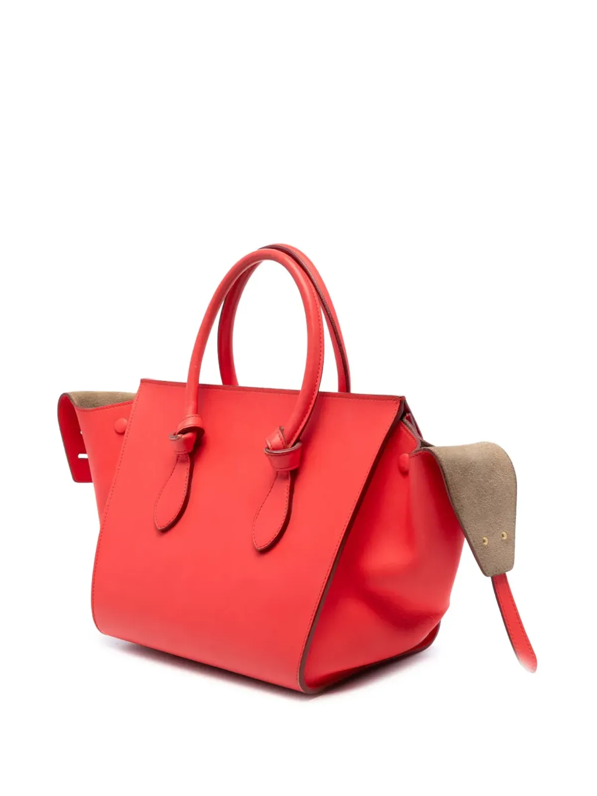 Celine Pre-Owned 2015年 小粒グレインカーフスキン タイノット ハンドバッグ - 赤 - 画像3
