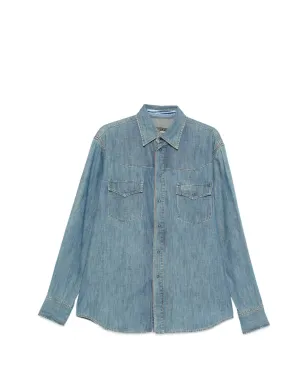 Missoni Pre-Owned ポケットシャツ 1990年代 ブルー - サムネイル1