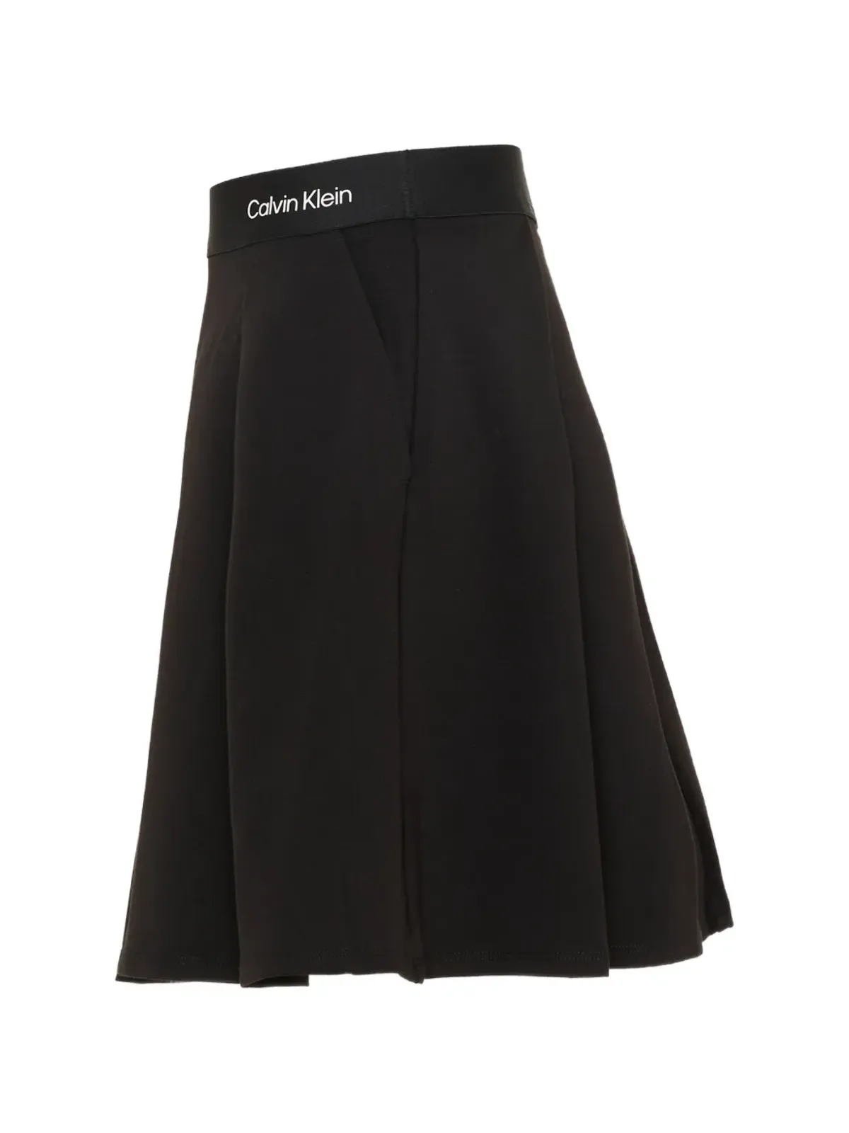Calvin Klein Kids ロゴウェストバンド プリーツスカート - 画像3