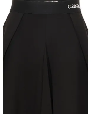 Calvin Klein Kids ロゴウェストバンド プリーツスカート - サムネイル4