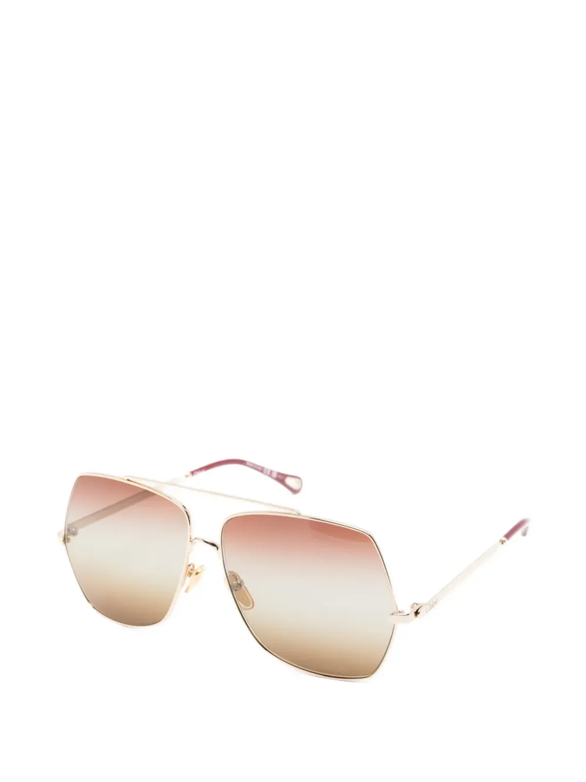 Chloé Eyewear 幾何学形状サングラス - 画像2