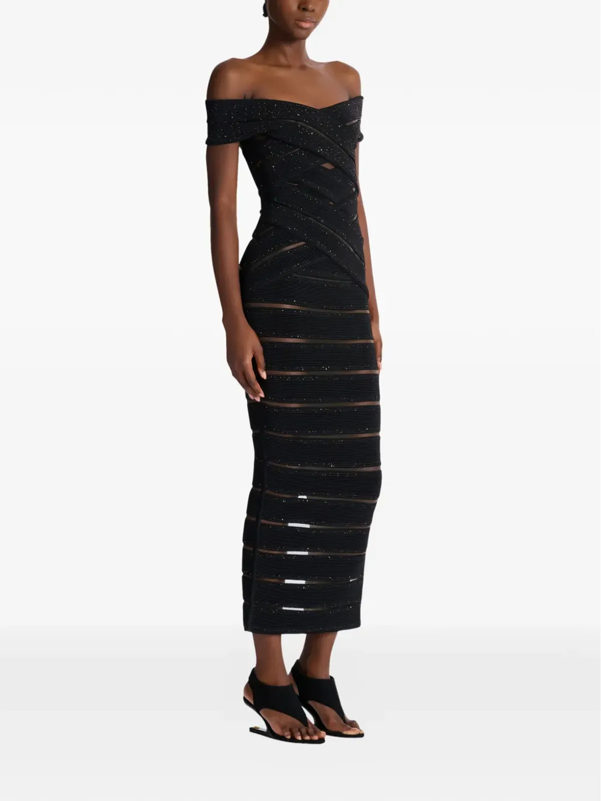 Balmain ボディコン ミディドレス - 画像3