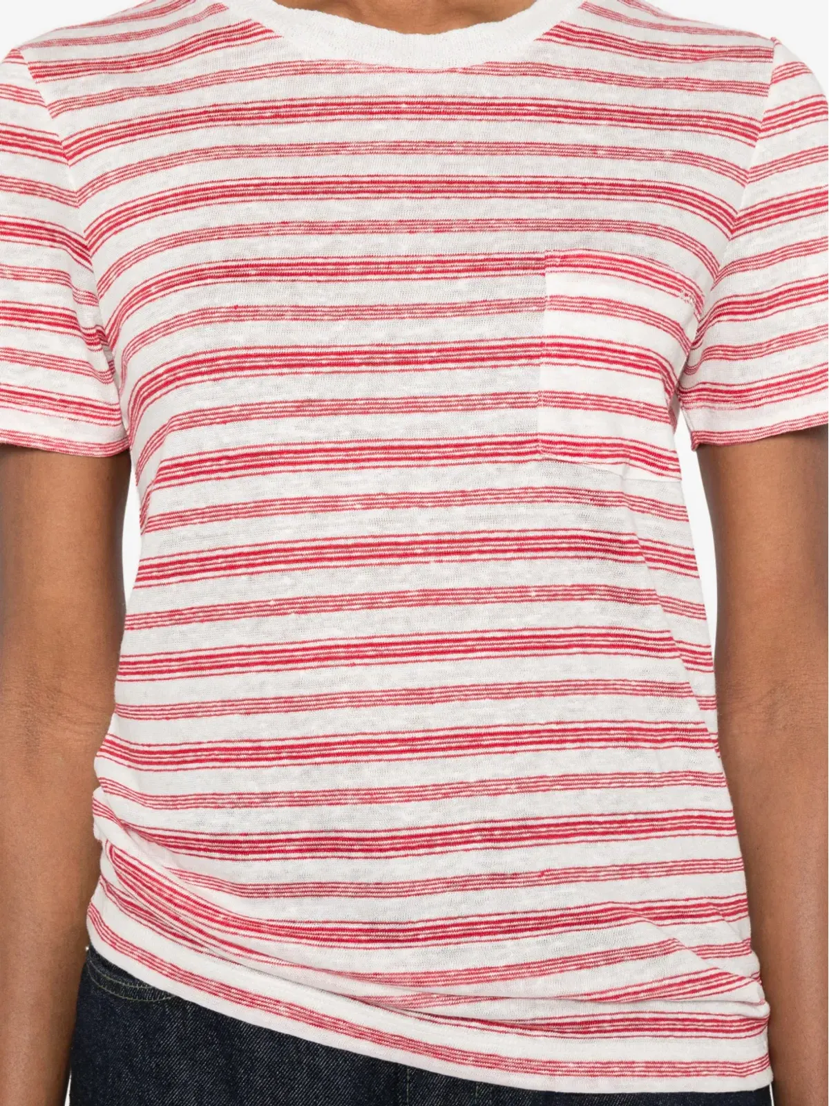 A.P.C. ストライプポケットTシャツ - 画像5