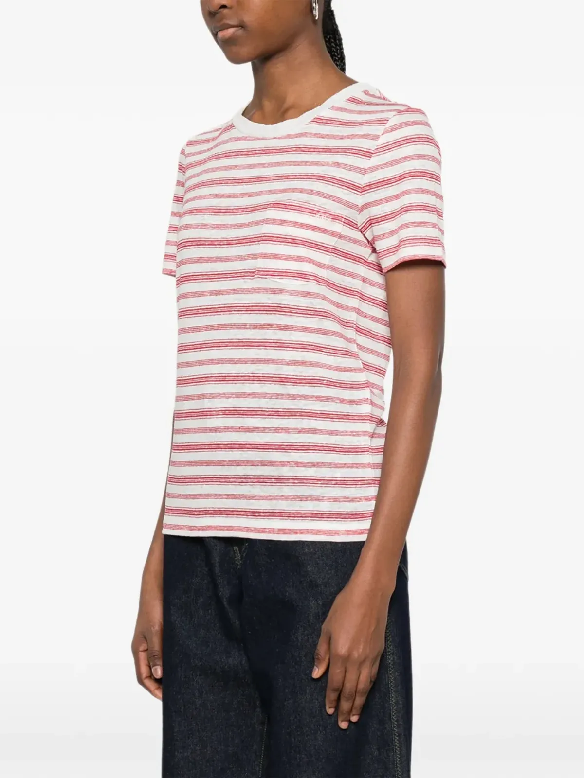 A.P.C. ストライプポケットTシャツ - 画像3