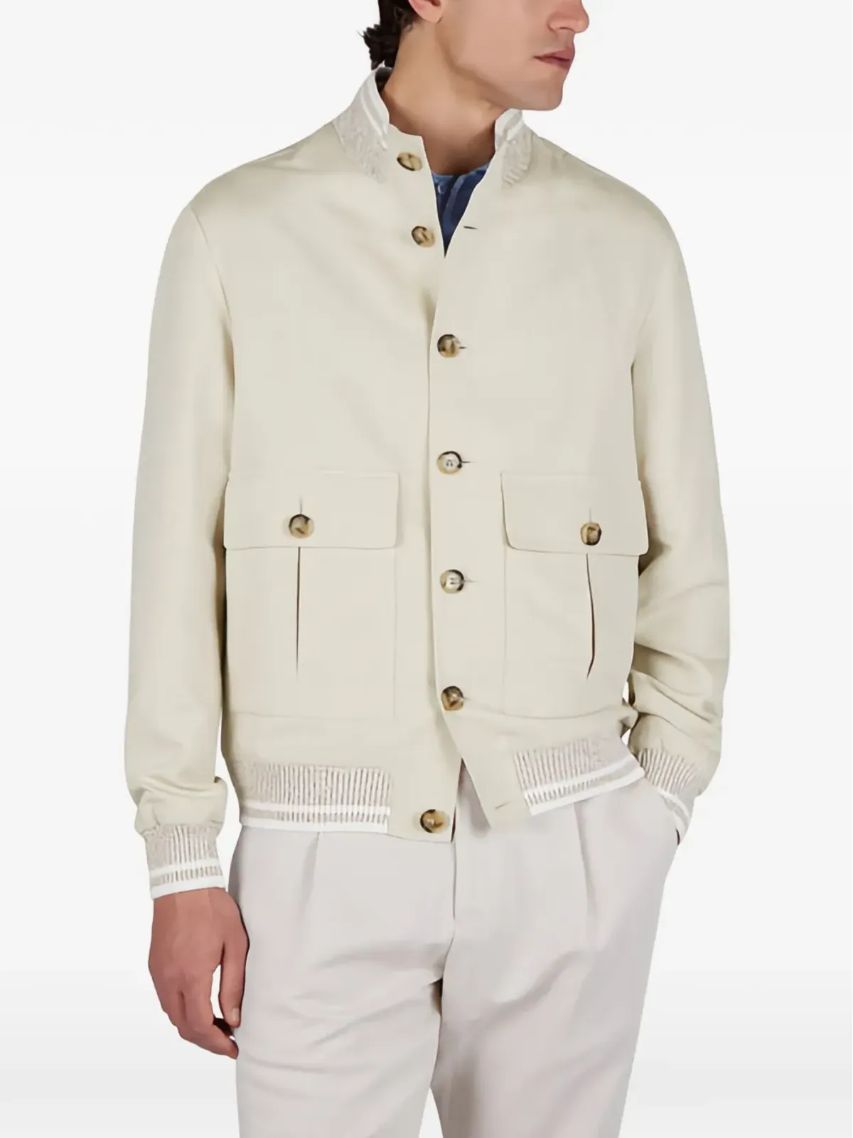 Paul & Shark ボタン留めボンバージャケット - 画像2