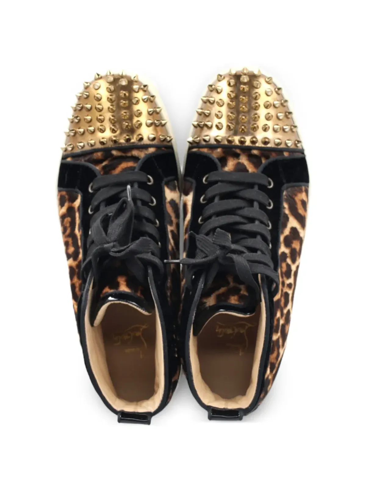 Christian Louboutin Pre-Owned Lou Spike Orlato ハイトップスニーカー - 画像3