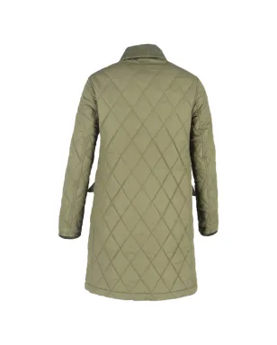 Burberry Pre-Owned キルテッド コーデュロイ コート - グリーン - サムネイル2