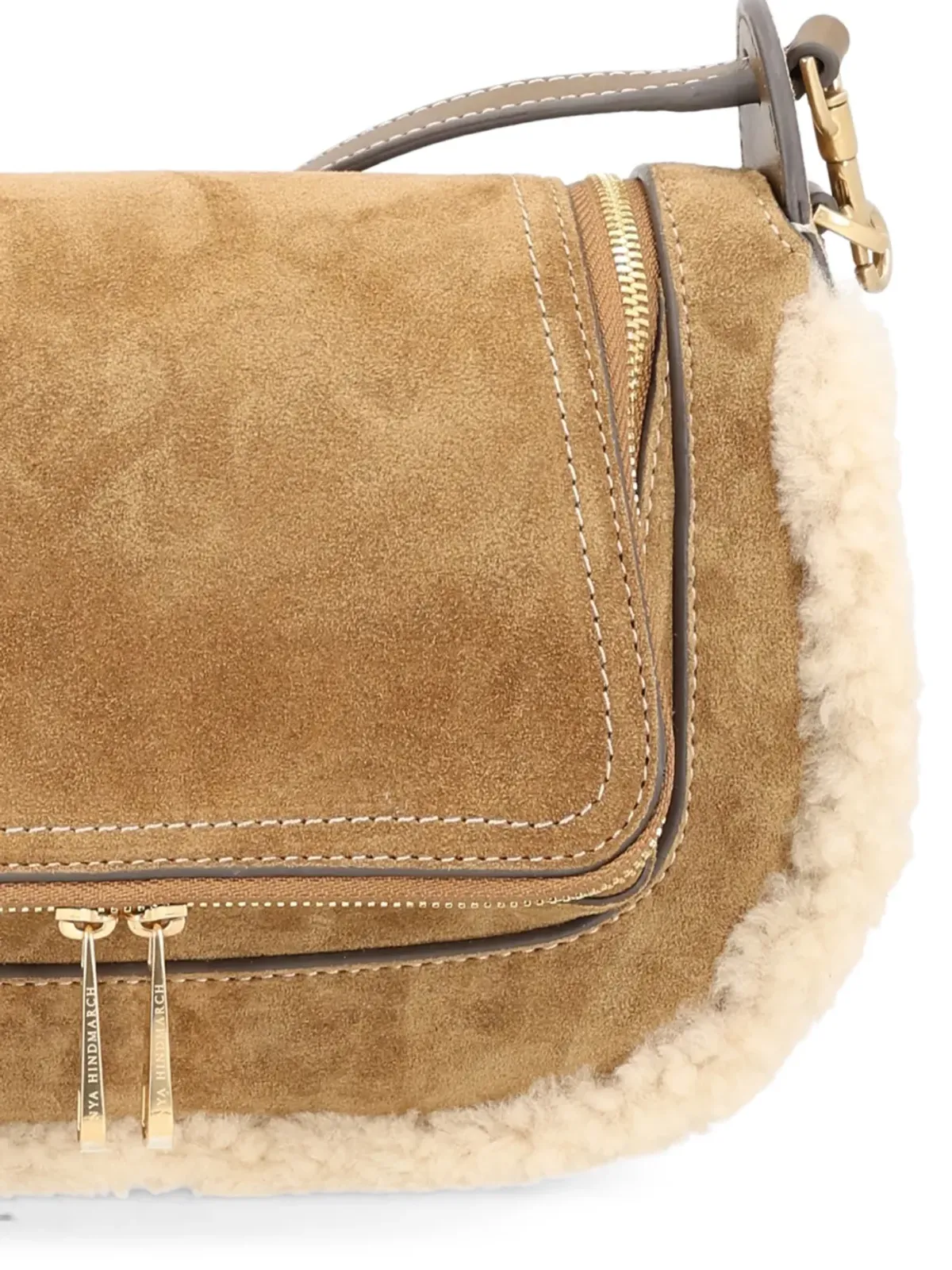 Anya Hindmarch シアーリングトリム ショルダーバッグ - 画像2