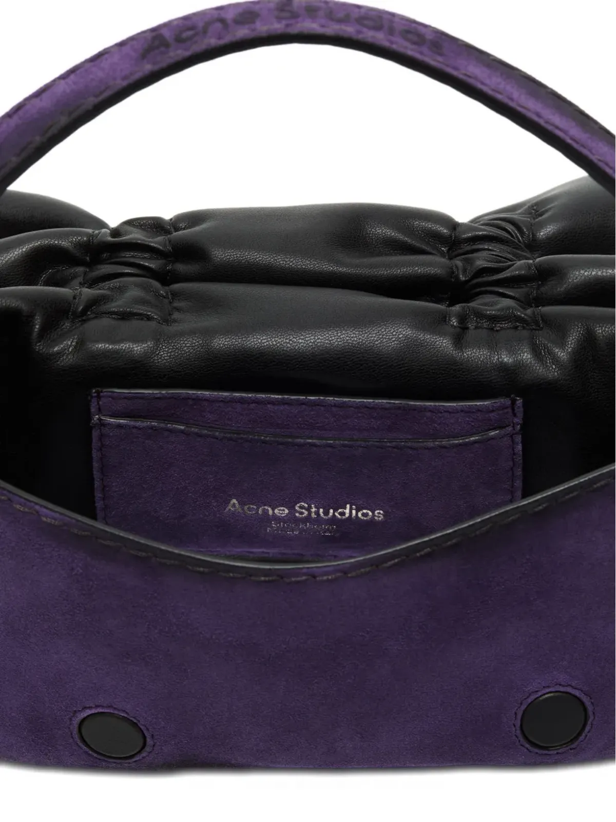 Acne Studios ギャザー入りハートチャーム ショルダーバッグ - 画像5