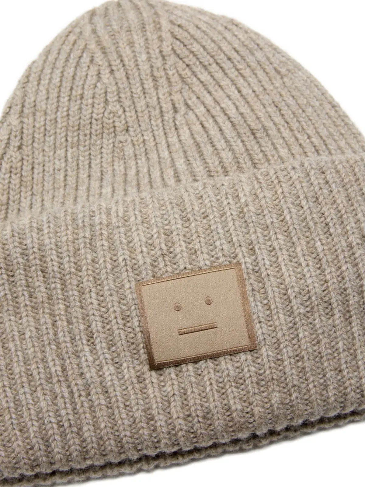 Acne Studios リブ編みパッチビーニー - 画像2