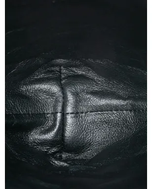 Saint Laurent Pre-Owned 2024 大型 キルティングラムスキン サデ・トライアングル・ポーチ クラッチバッグ - ブラック - サムネイル5