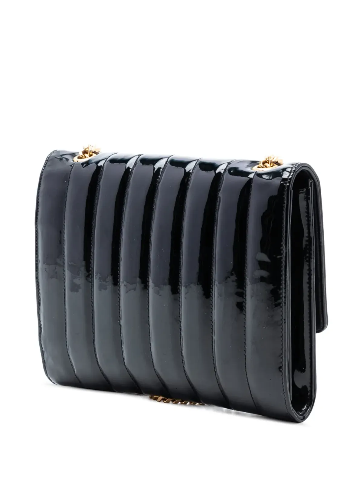 Saint Laurent ビンテージ 2018 パテント Vicky クロスボディバッグ - 画像3