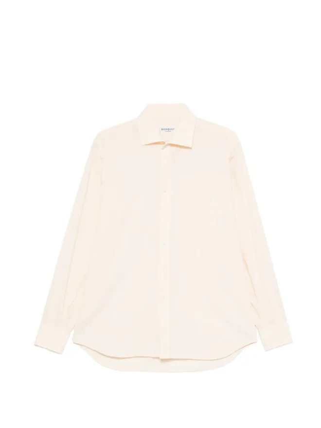 Saint Laurent Pre-Owned Saint Laurent Pre-Owned 2000s cotton shirt - Neutralsの商品画像