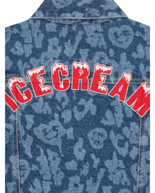 ICECREAM ロゴアップリケ デニムジャケット - サムネイル3