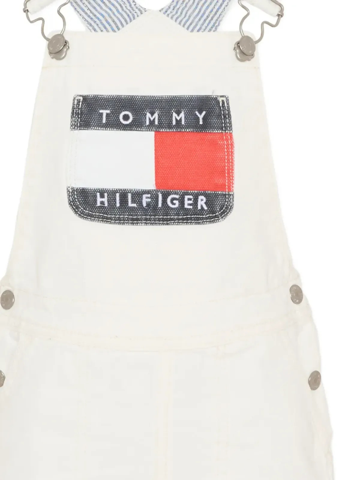 Tommy Hilfiger Junior Heritage bib cotton dungarees - White - 画像3