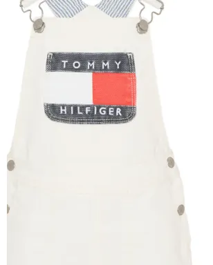 Tommy Hilfiger Junior Heritage bib cotton dungarees - White - サムネイル3