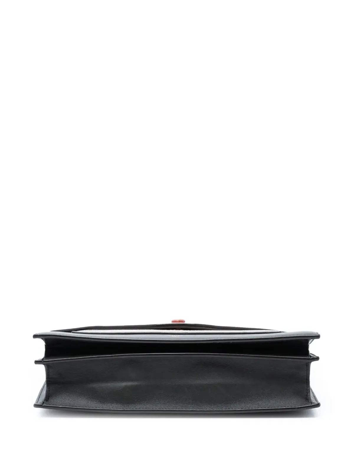 Celine Pre-Owned 2015 Tricolor Leather and Suede Pocket Envelope Wallet on Chain crossbody bag - Black - 画像4