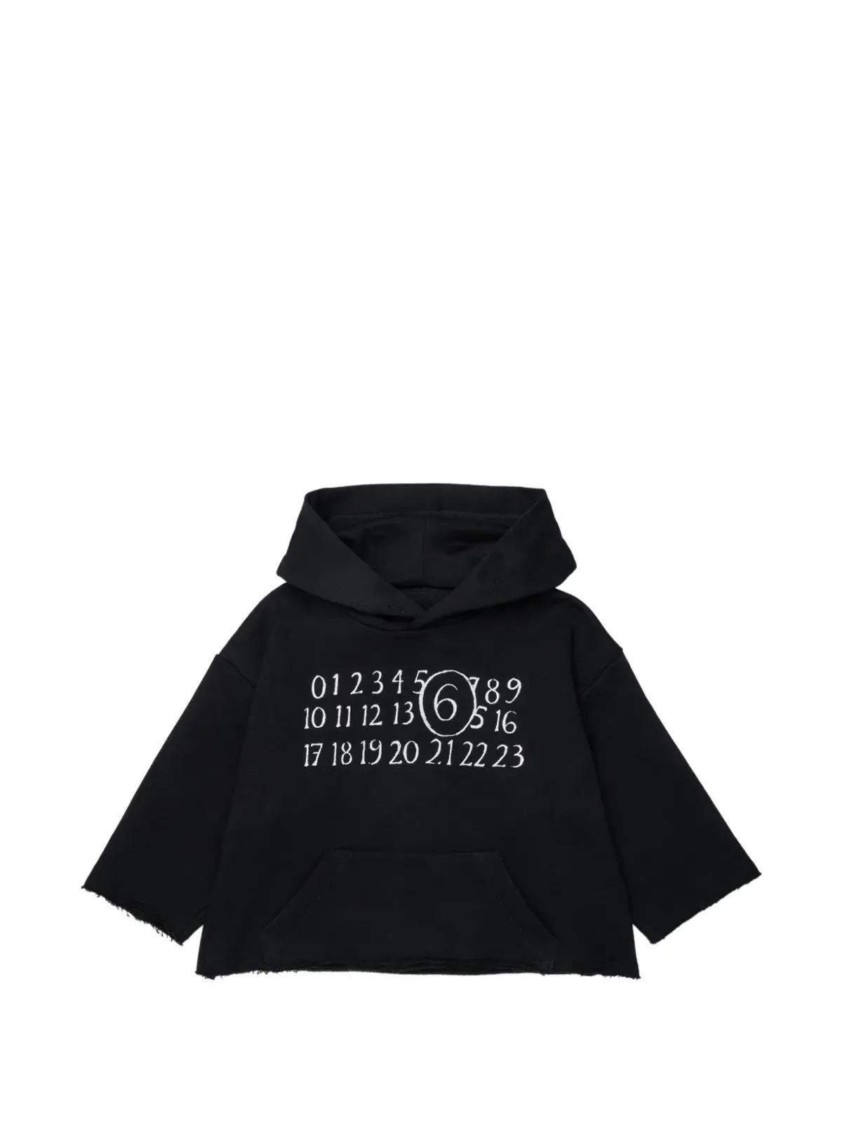 MM6 Maison Margiela Kids ナンバーズモチーフ フード付きパーカー - 画像1