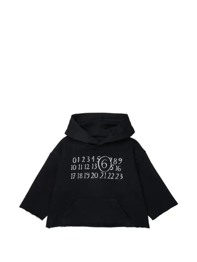 MM6 Maison Margiela Kids MM6 Maison Margiela Kids ナンバーズモチーフ フード付きパーカーの商品画像