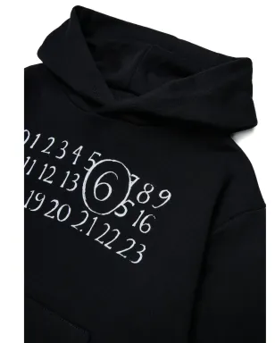 MM6 Maison Margiela Kids ナンバーズモチーフ フード付きパーカー - サムネイル3