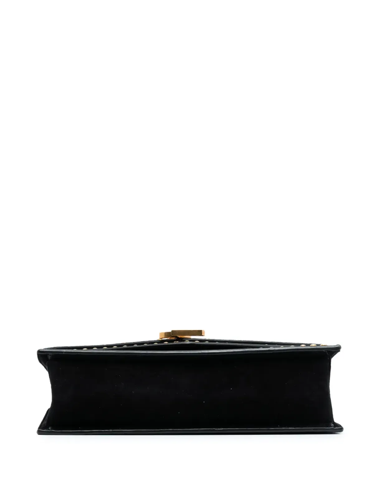 Saint Laurent Pre-Owned 2018 スタッズ付きスエード モノグラム Sulpice クロスボディバッグ - 画像4