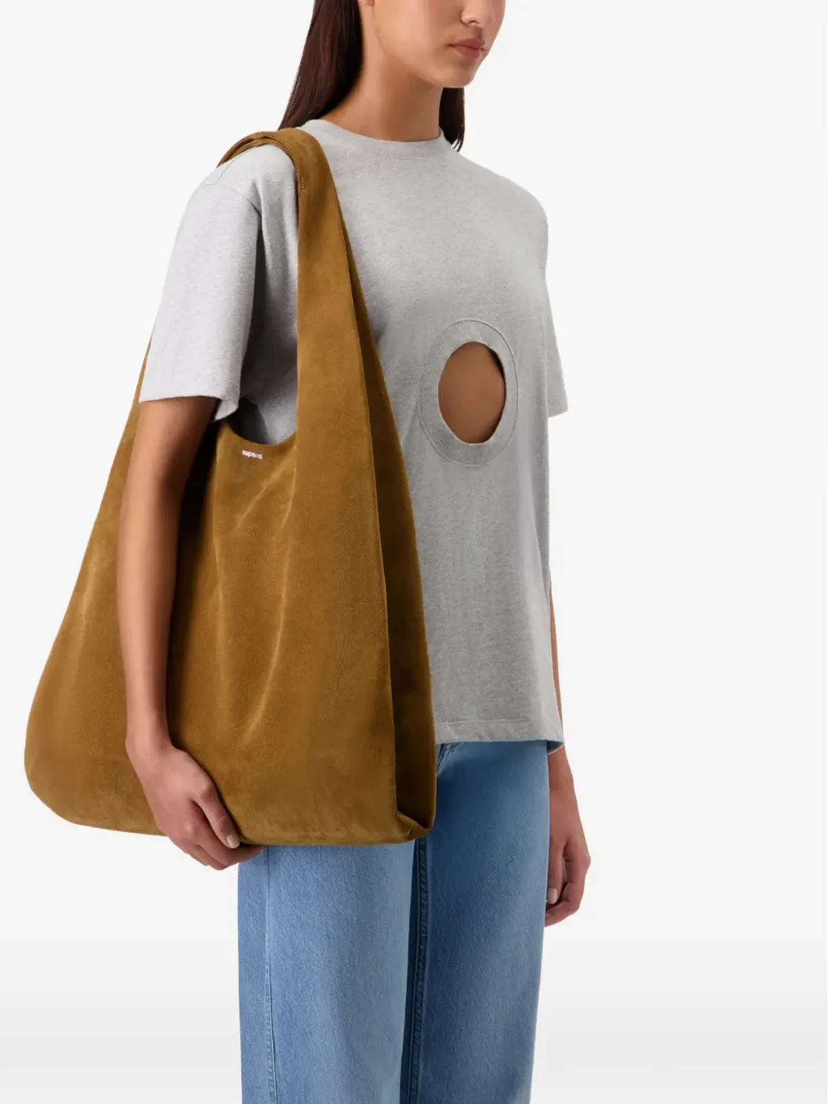 Coperni 折り畳み式スエードショルダーバッグ - 画像2