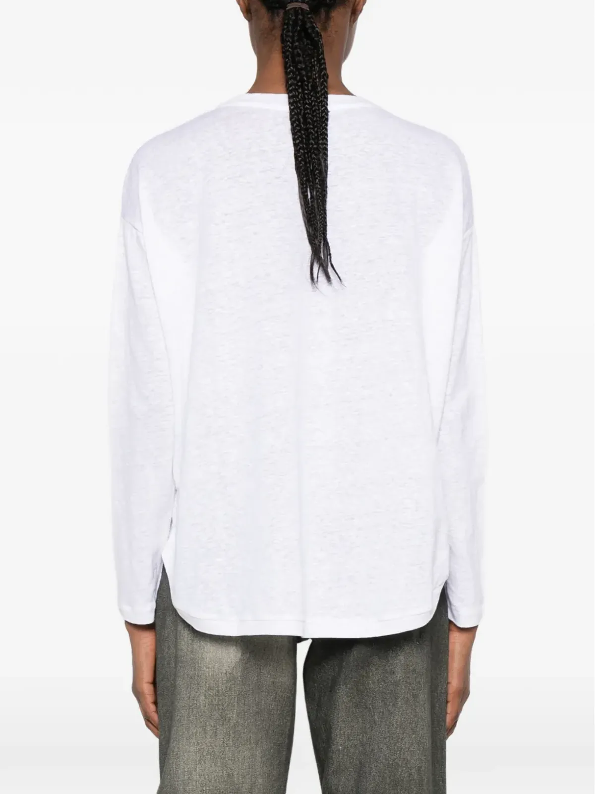 Majestic Filatures curved-hem T-shirt - 画像4