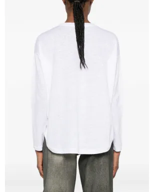 Majestic Filatures curved-hem T-shirt - サムネイル4