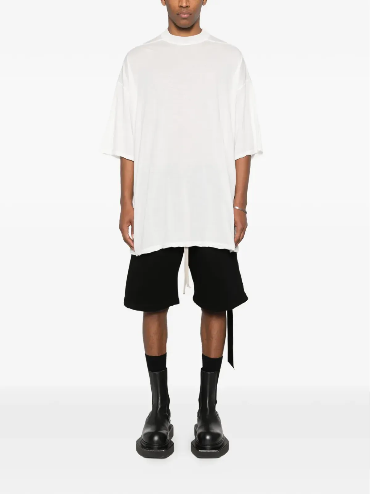 Rick Owens DRKSHDW リボンディテール Tシャツ - 画像2