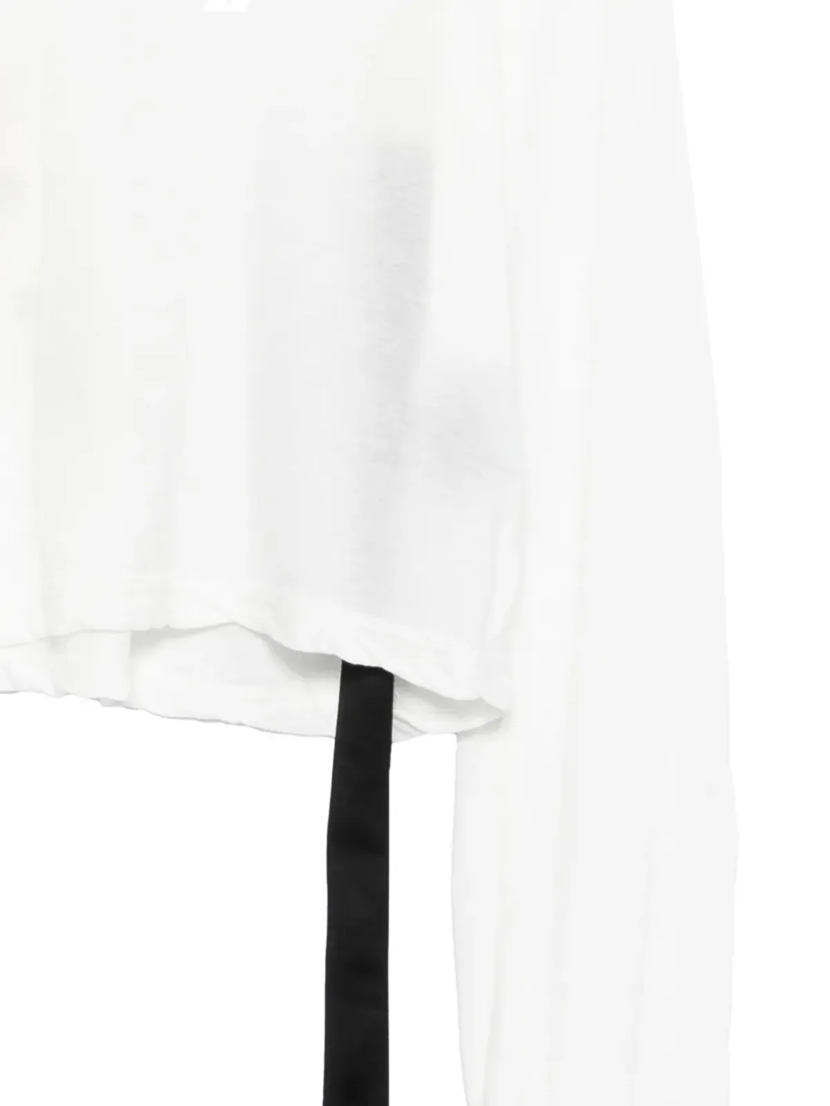 Rick Owens DRKSHDW ribbon-detail T-shirt - White - 画像3