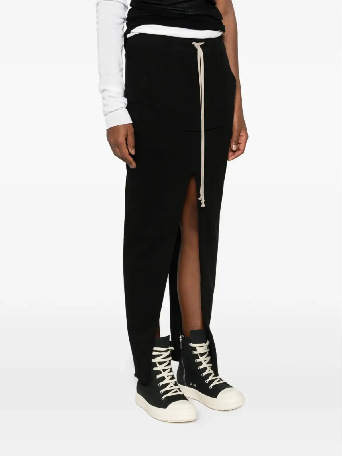 Rick Owens DRKSHDW sliced pillar maxi skirt - Black - 画像3