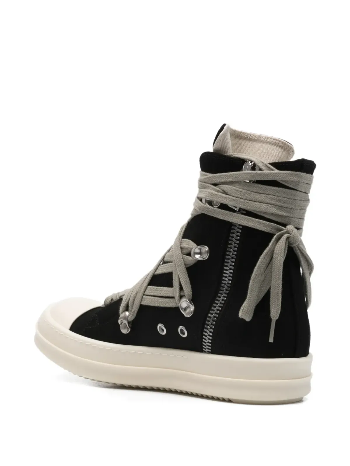 Rick Owens DRKSHDW アイレット付きレースアップスニーカー - 画像3