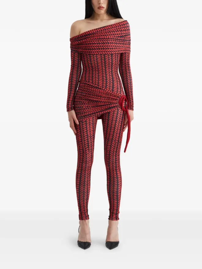 Atu Body Couture Atu Body Couture ルーシュプリントジャンプスーツの商品画像