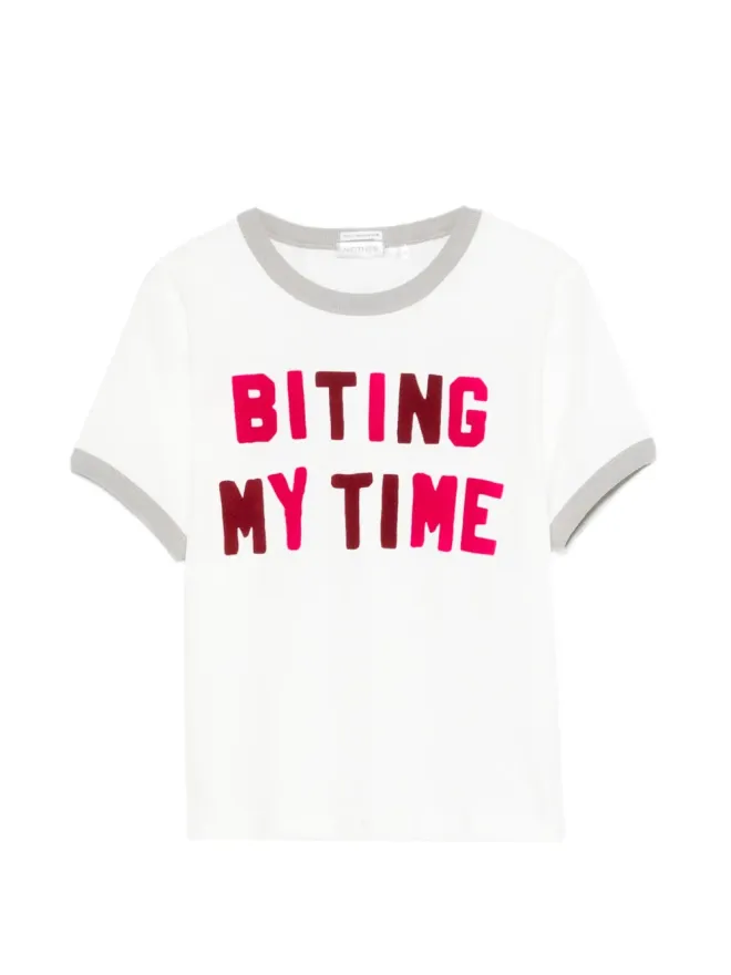 MOTHER MOTHER The Itty Bitty Ringer letter-print T-shirtの商品画像