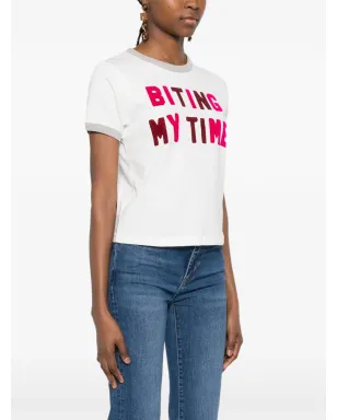 MOTHER The Itty Bitty Ringer letter-print T-shirt - サムネイル3