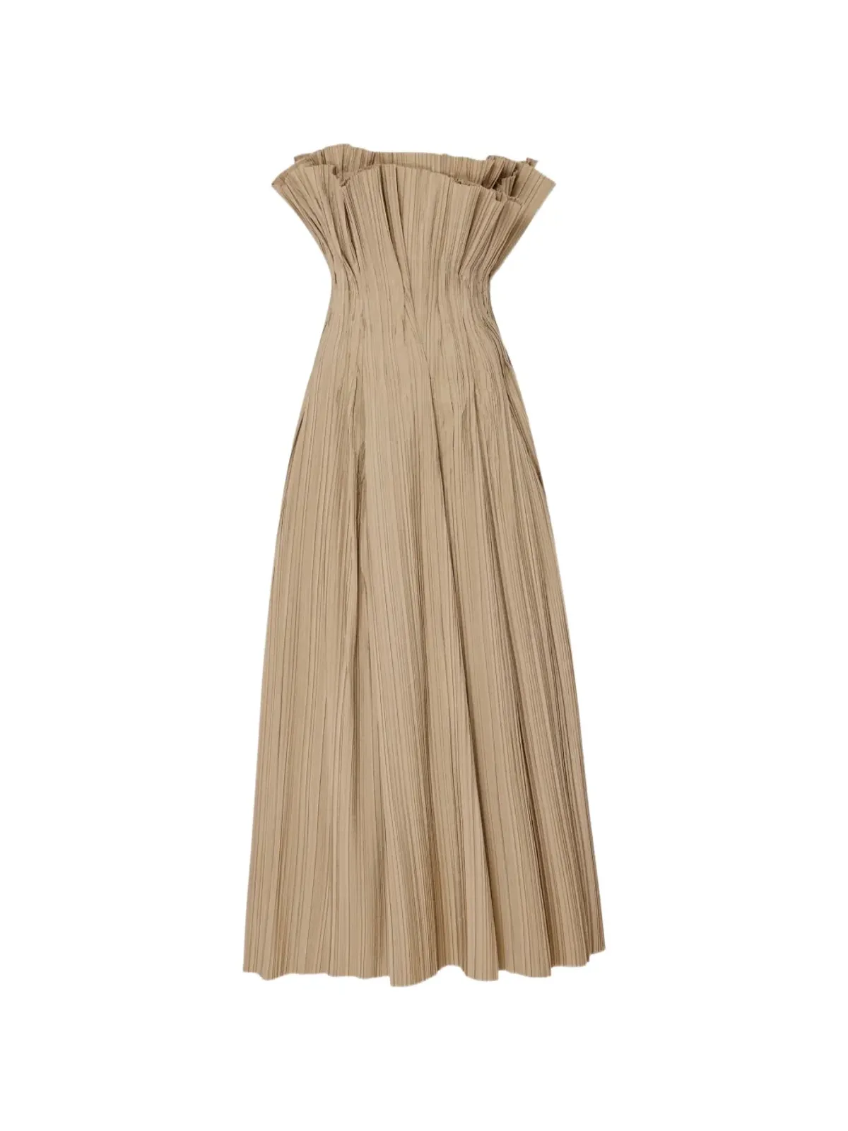 The Row ストラップレス マキシドレス（ベージュ） - 画像1