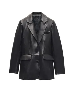 rag & bone アッシュレザー ブレザー - サムネイル1