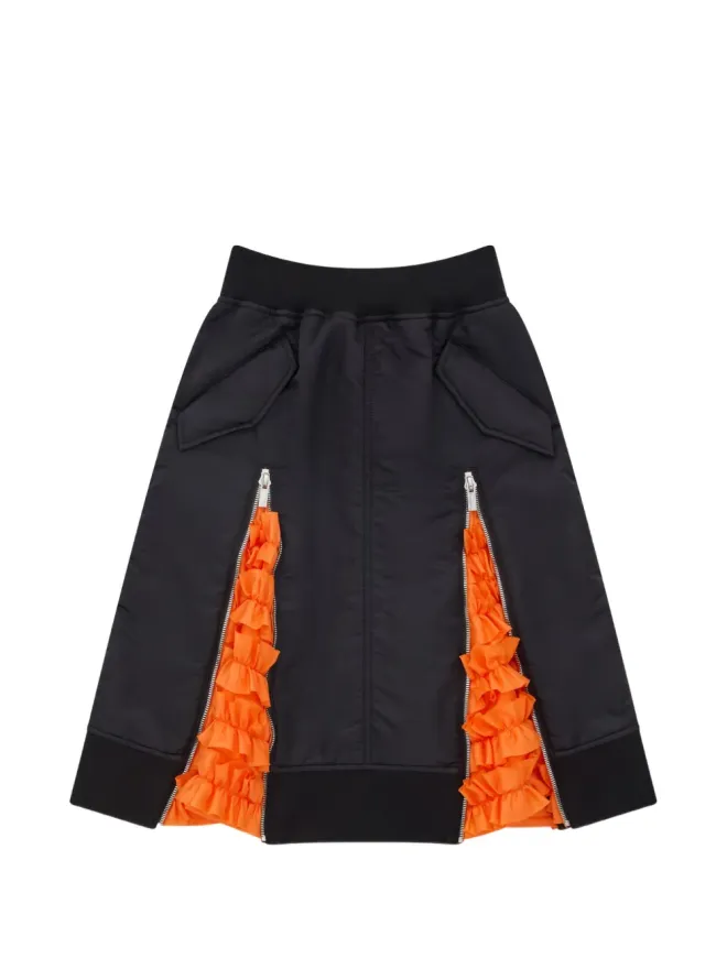 Noir Kei Ninomiya Noir Kei Ninomiya フリルディテール ミディスカートの商品画像