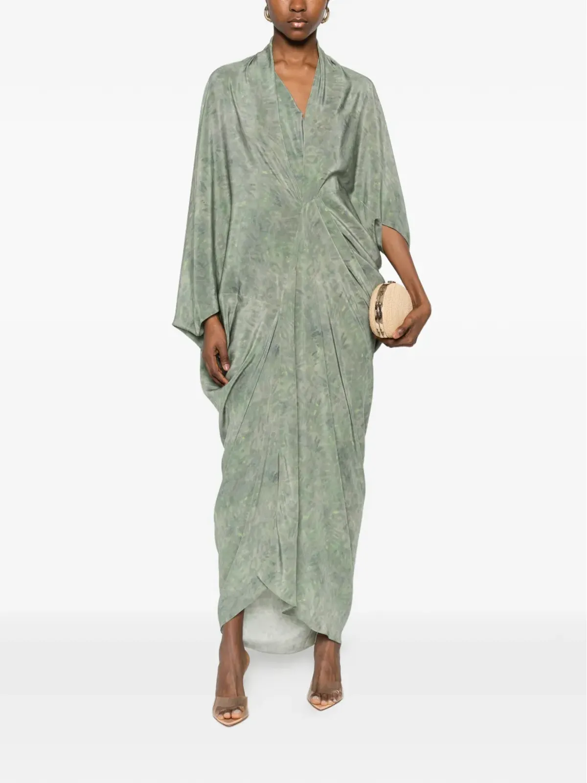 Cortana Mayu maxi dress - Green - 画像2