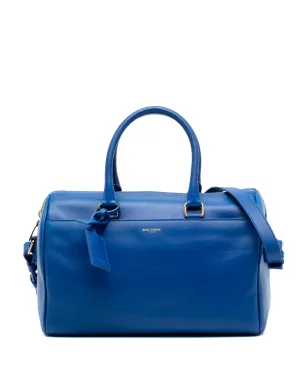 Saint Laurent ビンテージ 2013年 レザー クラシック ダッフル6 サッチェル ブルー - サムネイル1