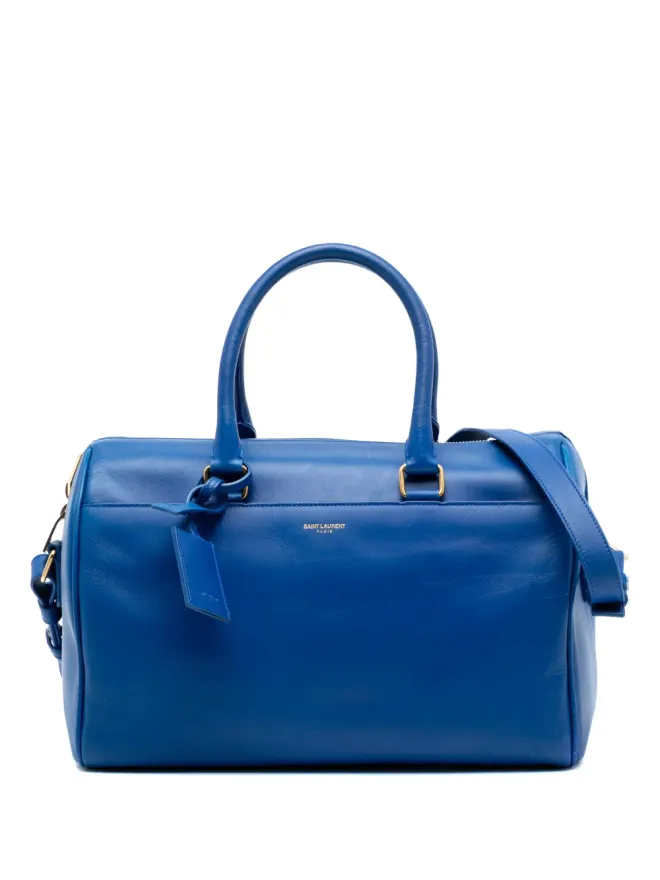 Saint Laurent Pre-Owned Saint Laurent ビンテージ 2013年 レザー クラシック ダッフル6 サッチェル ブルーの商品画像