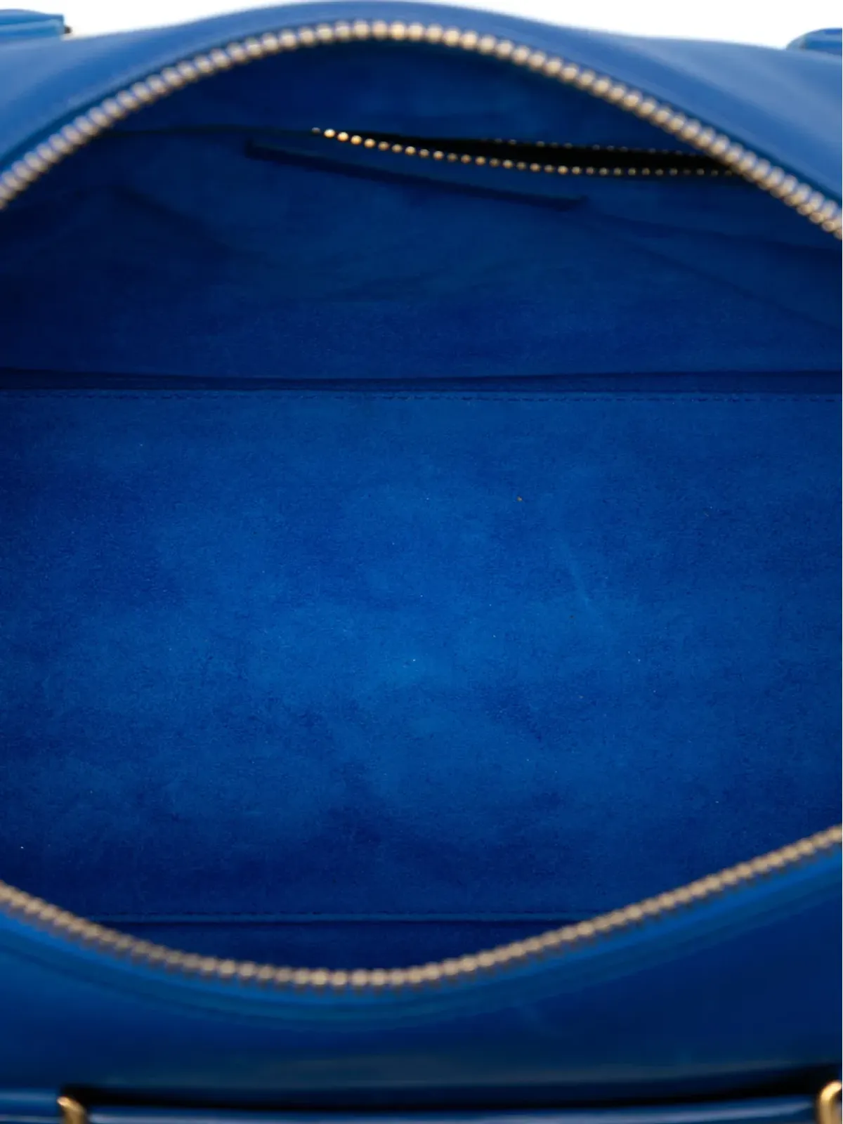 Saint Laurent ビンテージ 2013年 レザー クラシック ダッフル6 サッチェル ブルー - 画像5