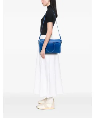 Saint Laurent ビンテージ 2013年 レザー クラシック ダッフル6 サッチェル ブルー - サムネイル2