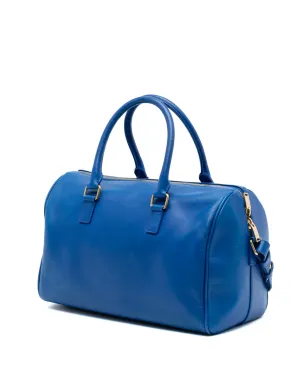 Saint Laurent ビンテージ 2013年 レザー クラシック ダッフル6 サッチェル ブルー - サムネイル3